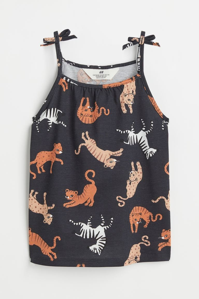 Jersey Bow-detail Tank Top | H&M (US + CA)