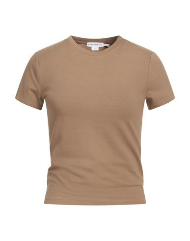 Good American Woman T-shirt Brown Size S Cotton, Elastane | YOOX (US)