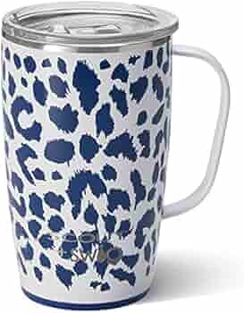 Swig Life 18oz Travel Mug with Handle and Lid, Stainless Steel, Dishwasher Safe, Cup Holder Frien... | Amazon (US)