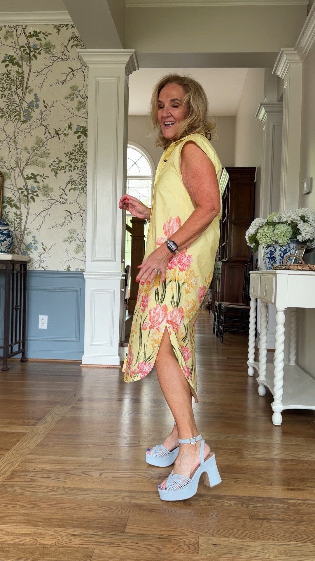 Tap the 🔔 and heart ♥️ to not miss a post! So many cute styles coming your way.
Anthropologie finds for April!

Yellow dress size small reg 
A harem pant size medium and very roomy! Wear with sandals and a tee, or elevated with a white linen blazer
Graphic tee size medium
Navy and white t-shirt dress size medium
Mother kick it jeans size 29 regular
Bumble bee sweatshirt size medium
Colette linen floral pants size 29 reg
Striped top size medium
Yellow dress I sized down to a small reg
Blue floral sweatshirt size medium
Blue platforms true to size and surprisingly comfortable!
Black Tobie dress, a classic! Size medium petite
Denim swing top size medium
White colette jeans size 29 petite


Spring outfits 2026, spring dresses, business casual, trending denim

#LTKSeasonal #LTKootd #LTKOver40