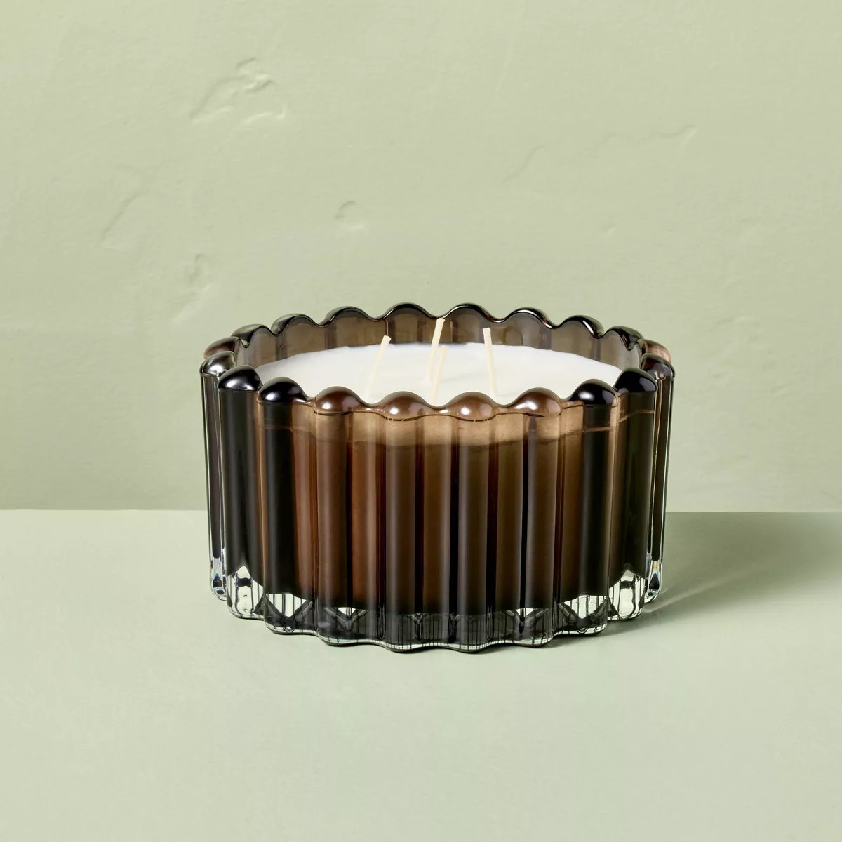 4 Wick Ribbed Glass Jar Candle 22oz - Hearth & Hand™ with Magnolia | Target