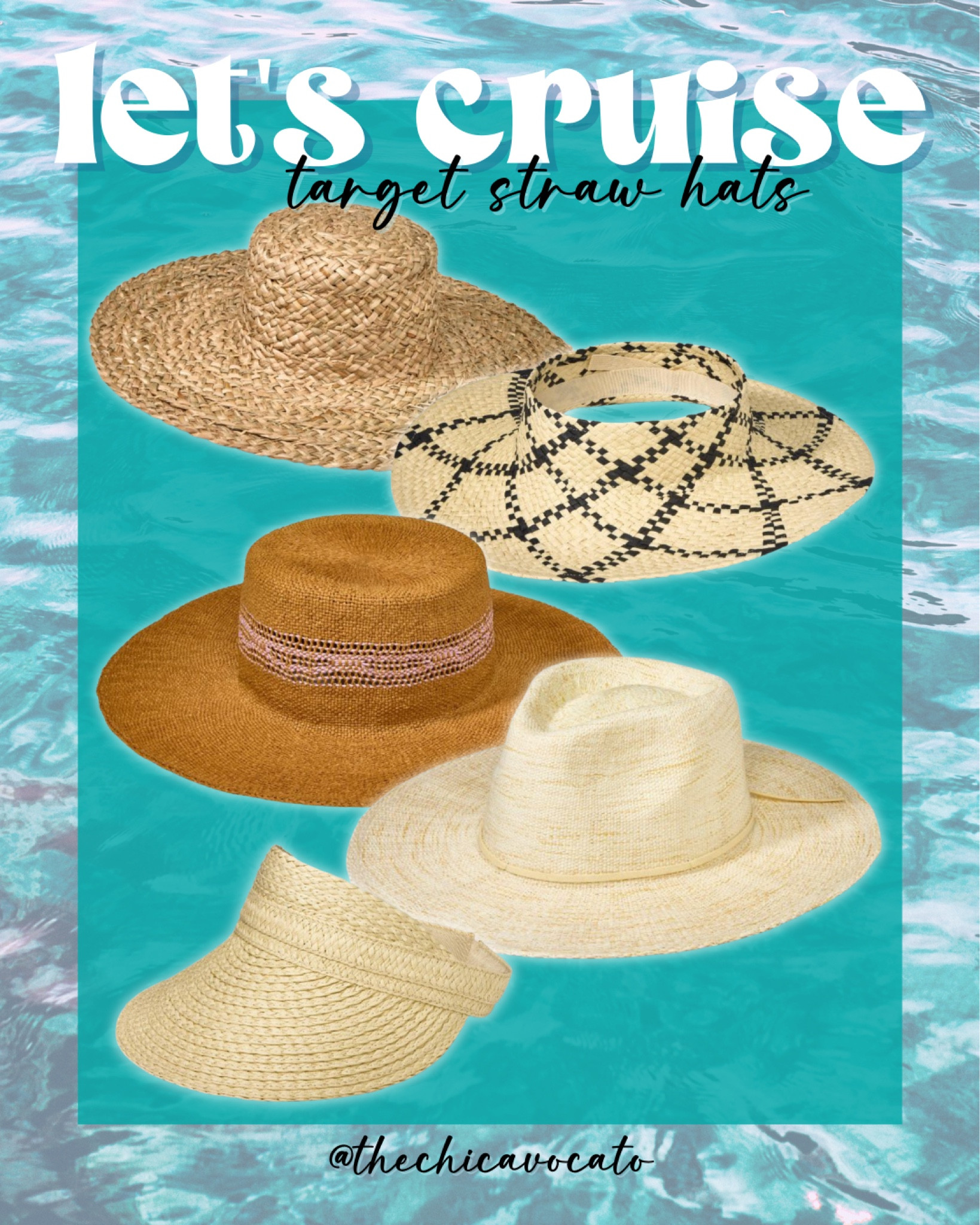 Let’s Cruise -
target straw hats 

Protect your skin with SPF and a hat while you’re lounging on the beach! 

#LTKtravel #LTKstyletip #LTKSeasonal