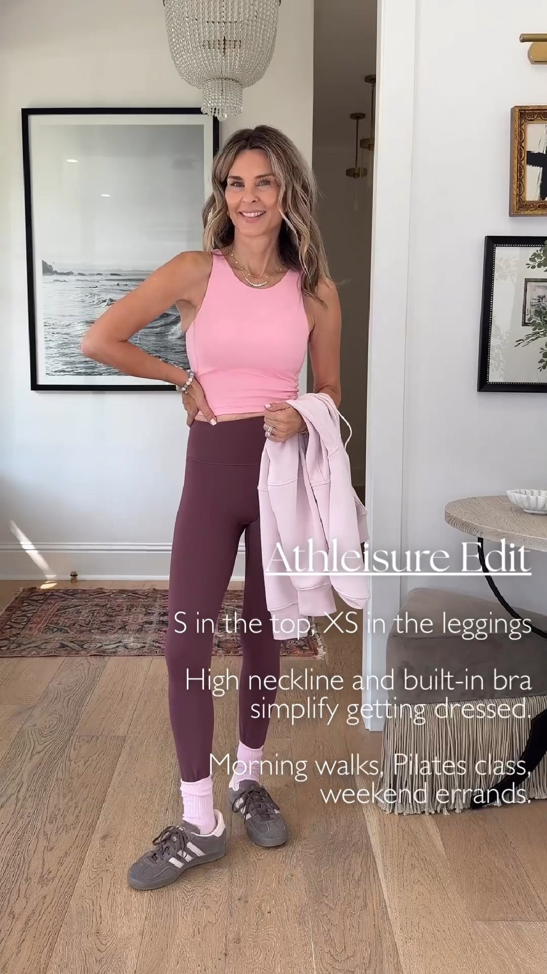 The activewear I’ve been reaching for again and again! Comfortable, flattering, and perfect for lounging or working out. Don’t miss out!

I’m 5’6’’
-wearing size S in the top
-wearing size XS in the leggings