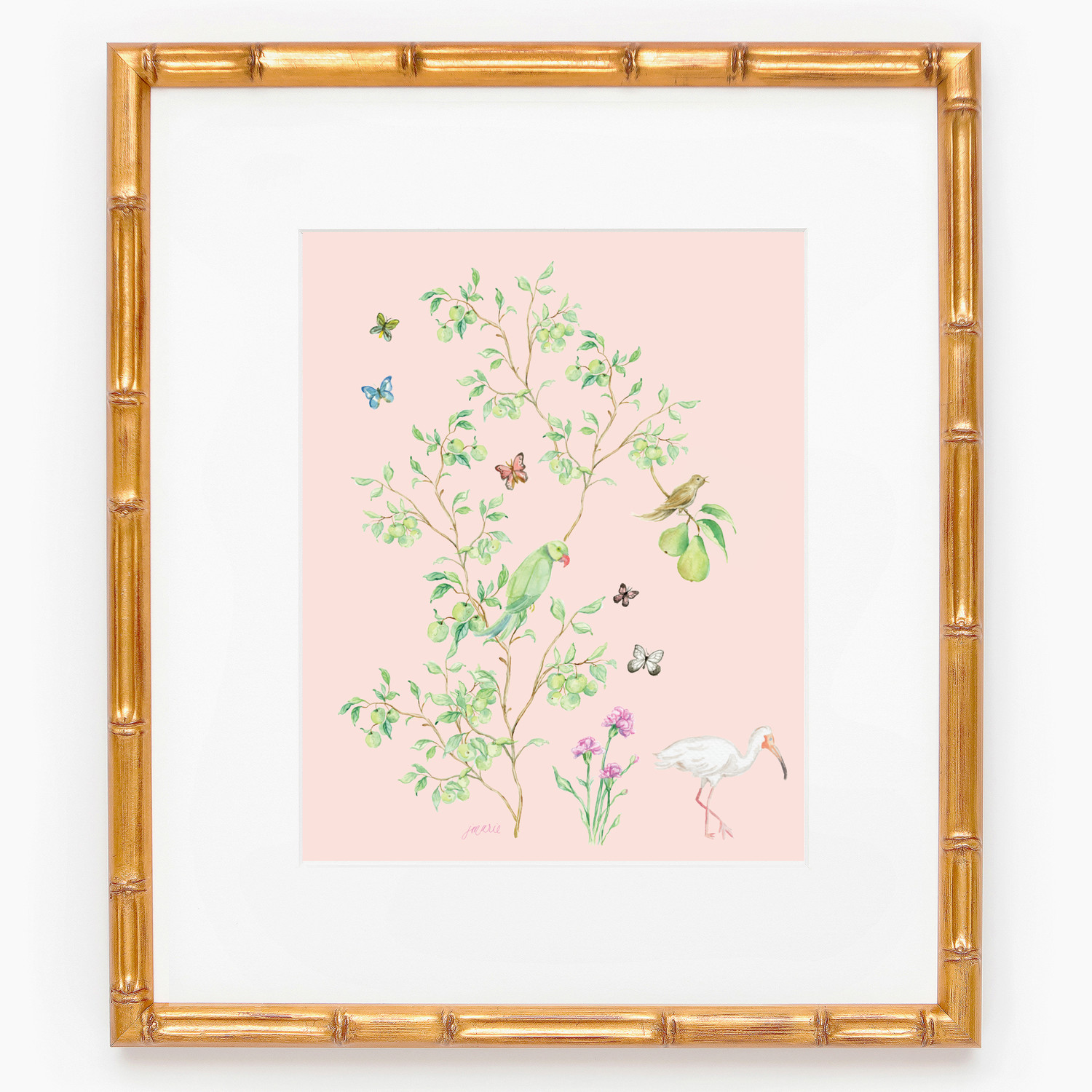Apple Tree Garden Watercolor Chinoiserie Art Print — Simply Jessica Marie | Simply Jessica Marie