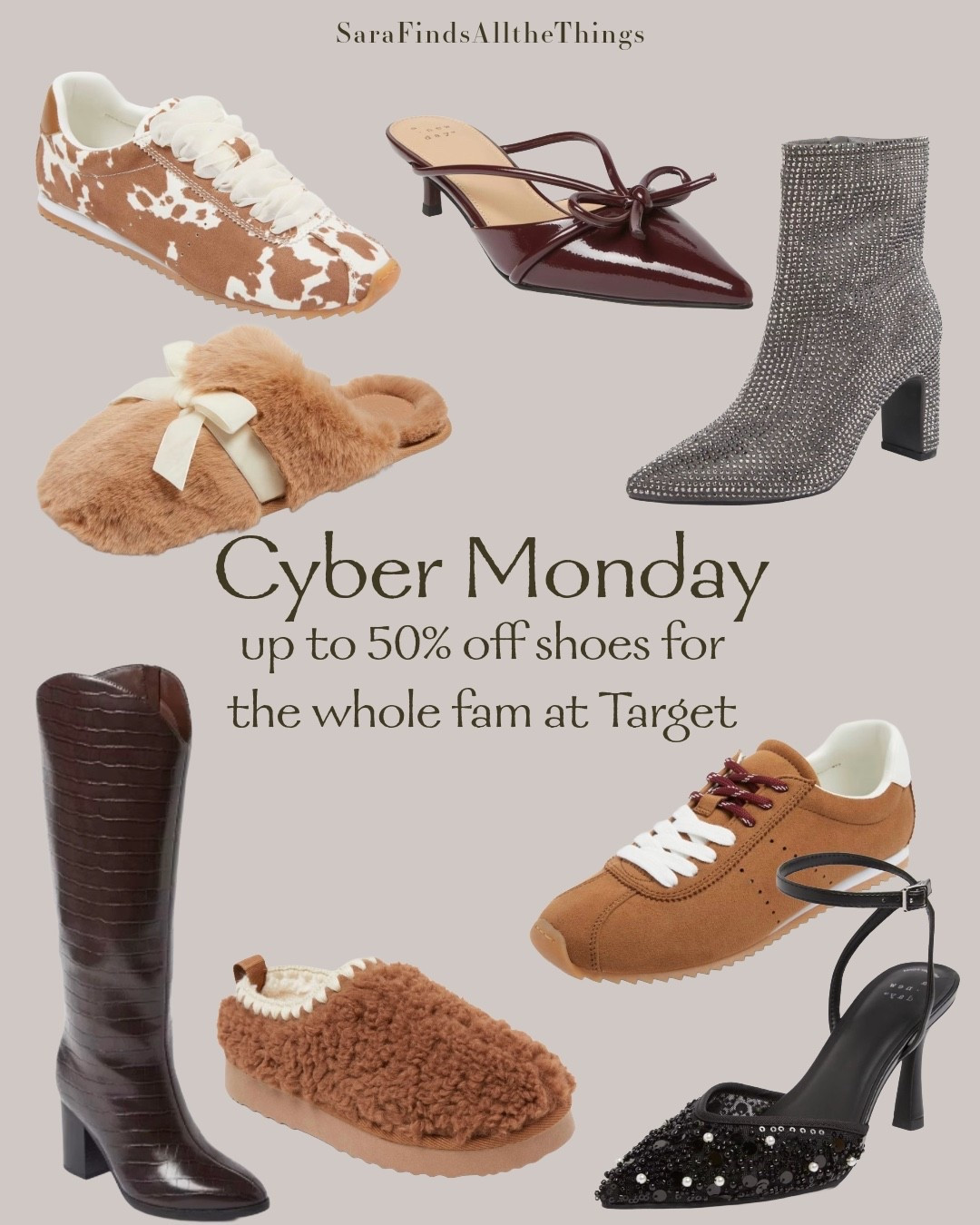 Shoes for the entire fam are up to 50% off at Target for Cyber Monday! Online only so be sure to order if you see something you like! These are all the picks on my list!

Shoes, sneakers, boots, heels, sandals, slippers, sale, cyber monday, holiday, mom style, over 40



#LTKCyberWeek #LTKFindsUnder50 #LTKSaleAlert