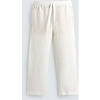 Zara - 100% Linen Relaxed Fit Trousers - White - S - Man | Zara UK