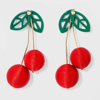 SUGARFIX by BaubleBar Cherry Drop Earrings - Red | Target