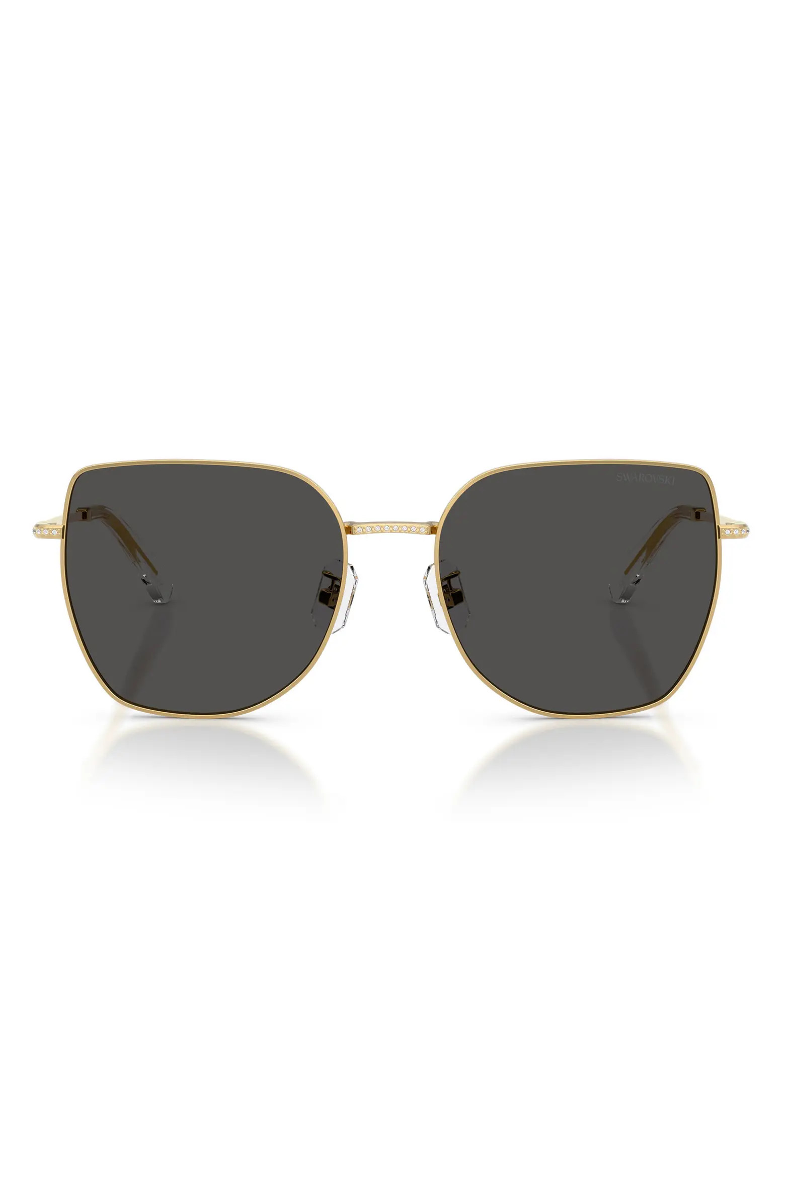 59mm Polarized Square Irregular Sunglasses | Nordstrom