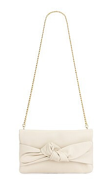 Cuyana Bow Clutch in Ecru from Revolve.com | Revolve Clothing (Global)