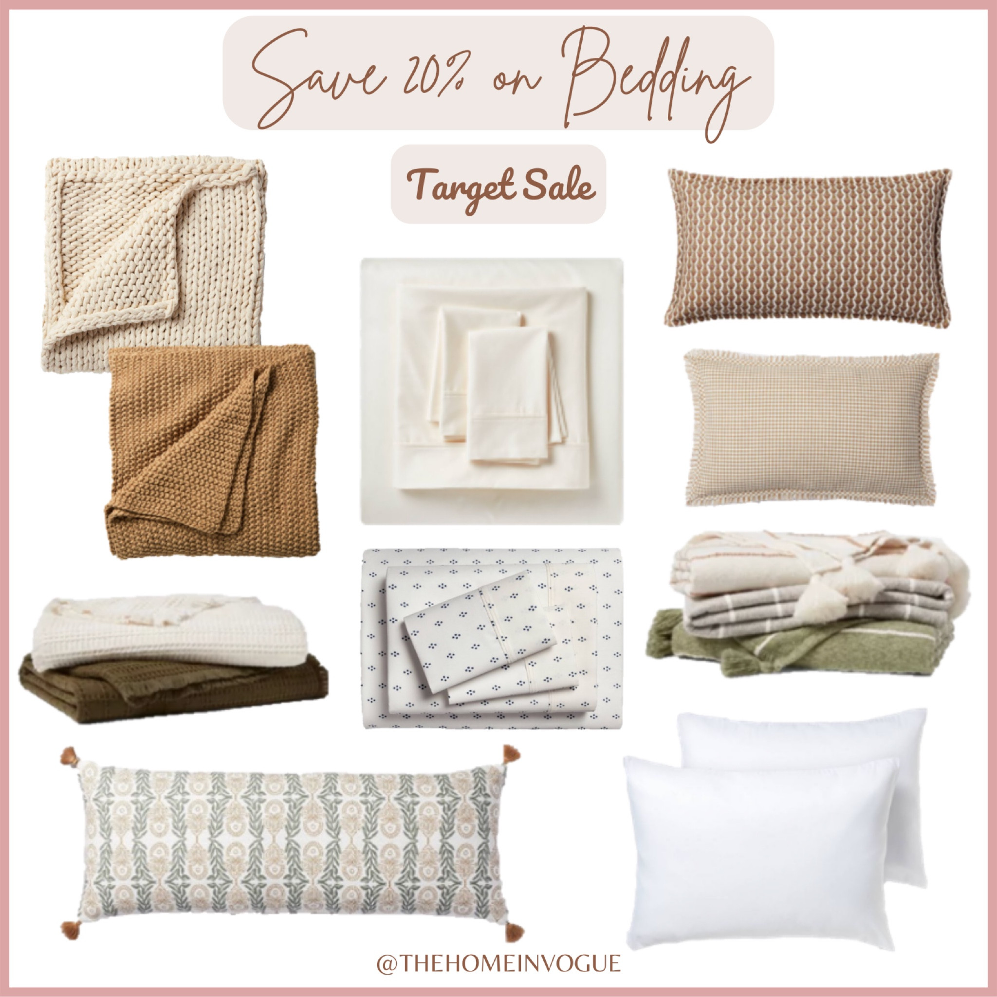 Target Bedding Sale!
Studio McGee for Target, Target Home, Target Sale, Bed Sale, Bedding On Sale, Bed Linens, Spring bedding, spring bedroom, Spring Decor, Bedroom Decor, Throw Pillows, Throw Blanket, Aesthetic Bedroom, Luxe for Less, Bedding, Studio McGee, Threshold, Threshold Studio McGee, Studio McGee On Sale, Sale Now, Organic Modern, Modern Home, Modern Bedroom, Bed Decor, Home Decor, Sheet Set, Sheets On Sale, Pillow Case, Threshold Sale, down alternative comforter, Opalhouse, Linens On Sale, velvet quilts, Casaluna bedding, pillow protectors, lumbar pillow 

#LTKsalealert #LTKhome #LTKSale