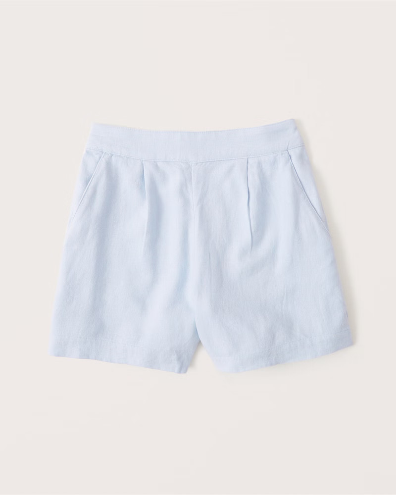 Linen-Blend Pull-On Shorts | Abercrombie & Fitch (US)