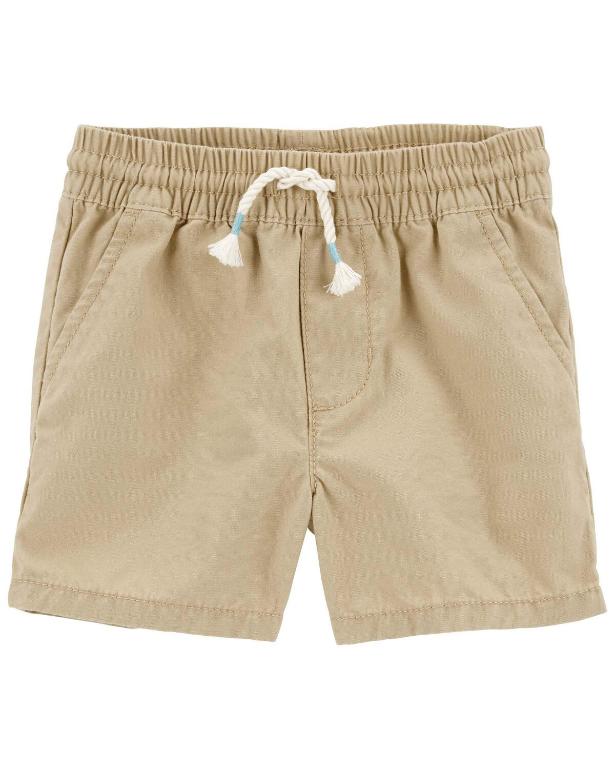Khaki Baby Canvas Drawstring Shorts | carters.com | Carter's