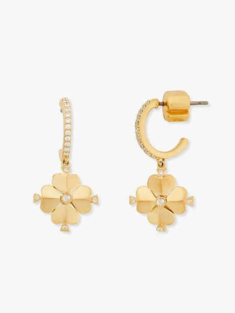 legacy logo spade flower mini hoops | Kate Spade (US)