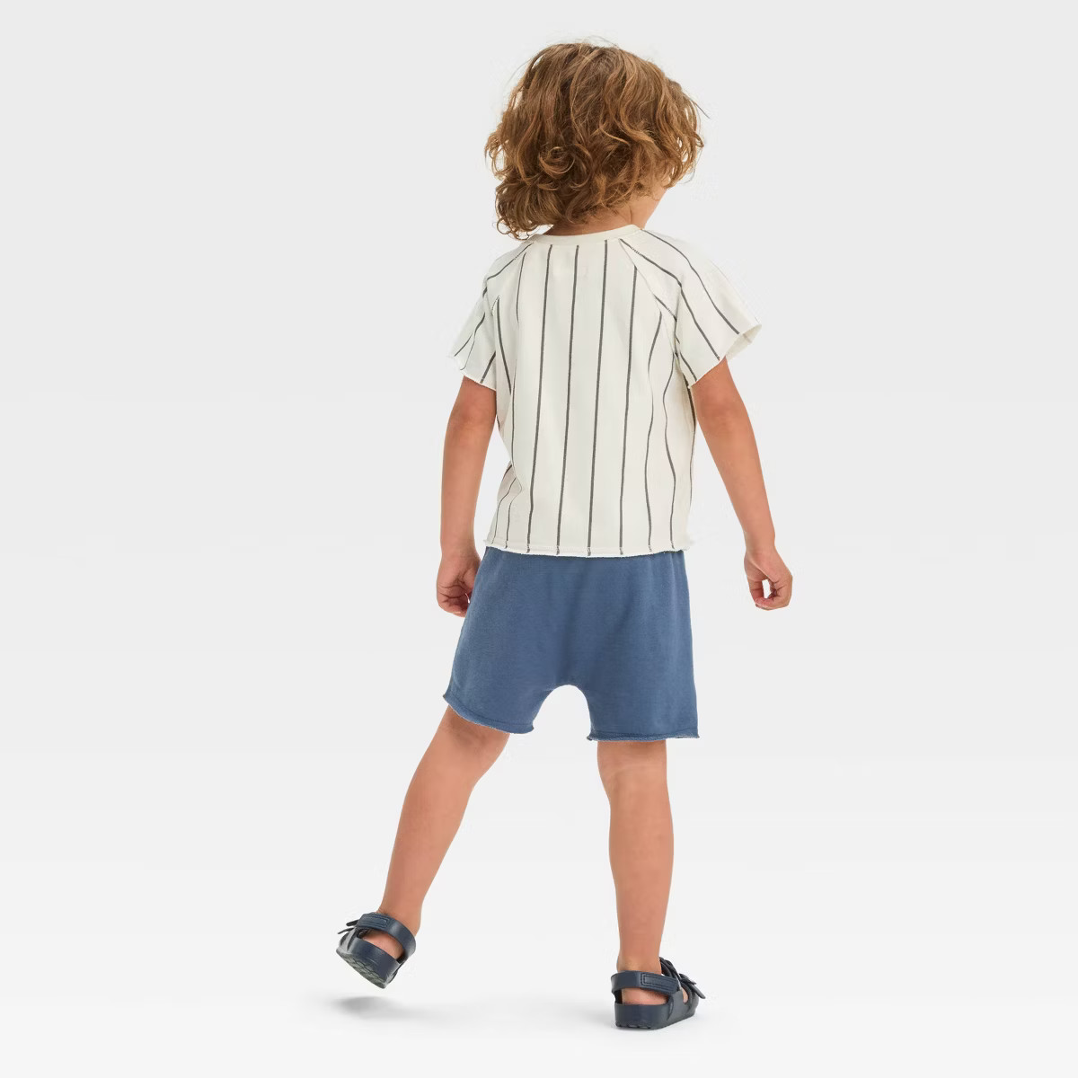 Toddler Boys' Grayson Mini Americana Star Top and Bottom Shorts Set - Blue | Target