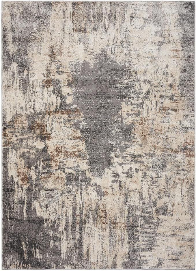 Luxe Weavers Rug 7680 Abstract Persian-Rugs,, Stain Resistant, Machine-Made, Gray / 8' x 10' | Amazon (US)