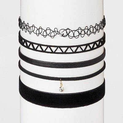 Target/Women/Women's Jewelry/Necklaces & Pendants‎Geometric Choker Necklace Set 5pc - Wild Fabl... | Target