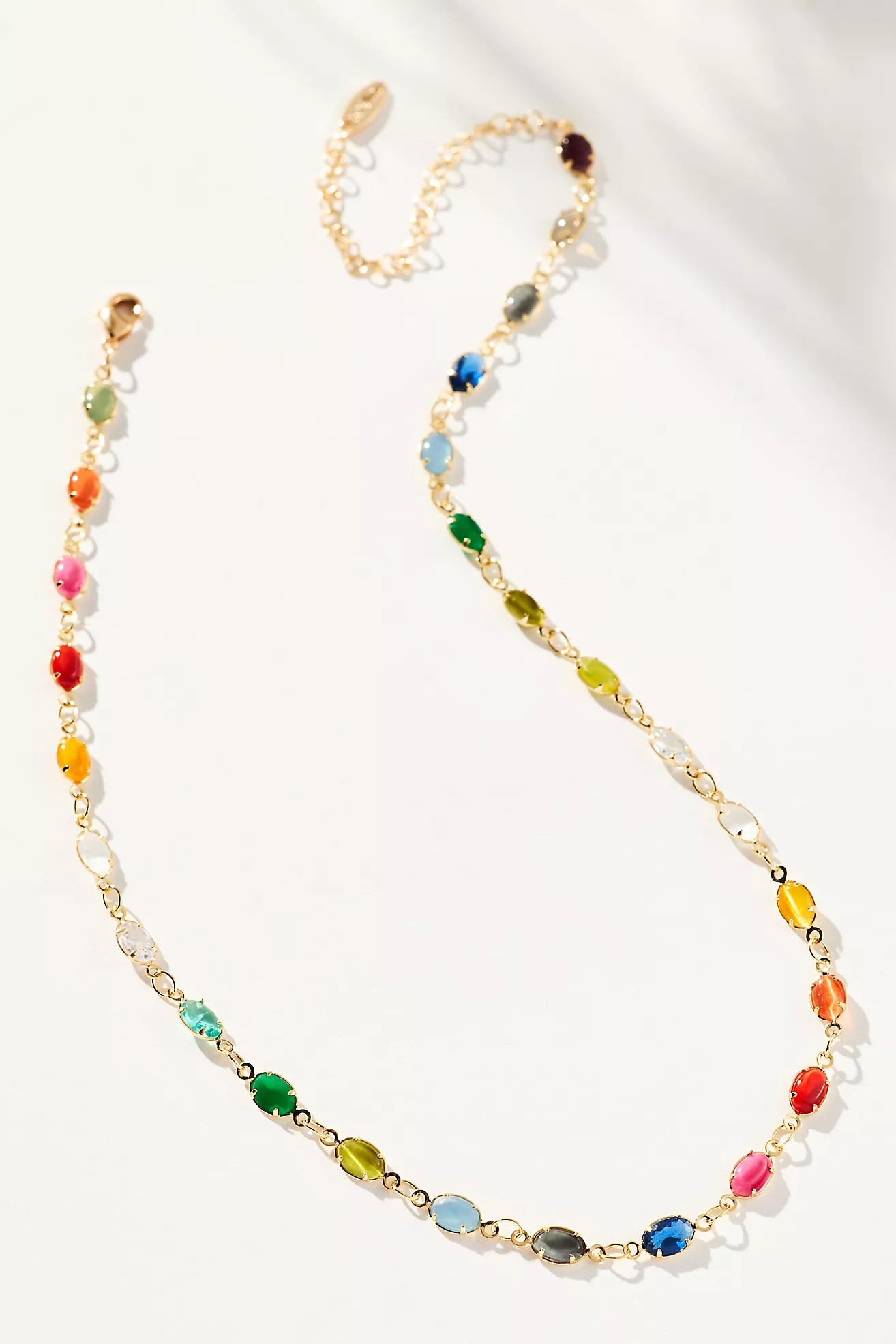Infinity Glass Stone Necklace | Anthropologie (US)