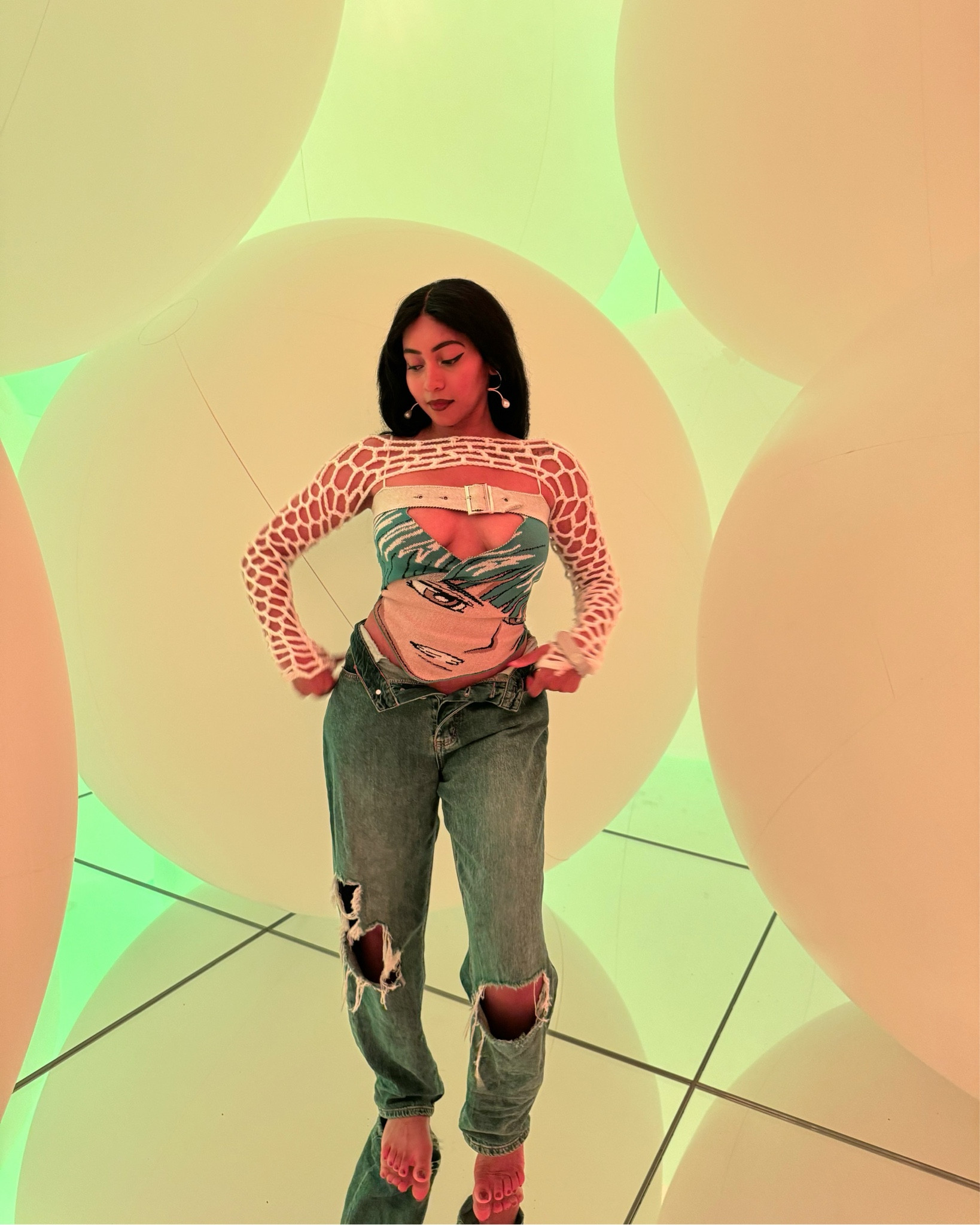Anime Vibez at teamLabs Planets 👽🪐🛸 #anime #crochet #shrug #vintagedenim #travelfashion #streetwear

#LTKFindsUnder100 #LTKTravel