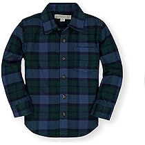Hope & Henry Boys' Long Sleeve Brushed Cotton Flannel Button Down Shirt | Amazon (US)