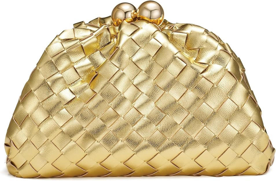 Gold Woven Clutch Purses | Amazon (US)