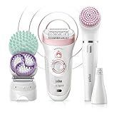 Braun Epilator for Women, Silk-Epil 9 9-985 Facial Hair Removal for Women, Facial Cleansing Brush, W | Amazon (US)