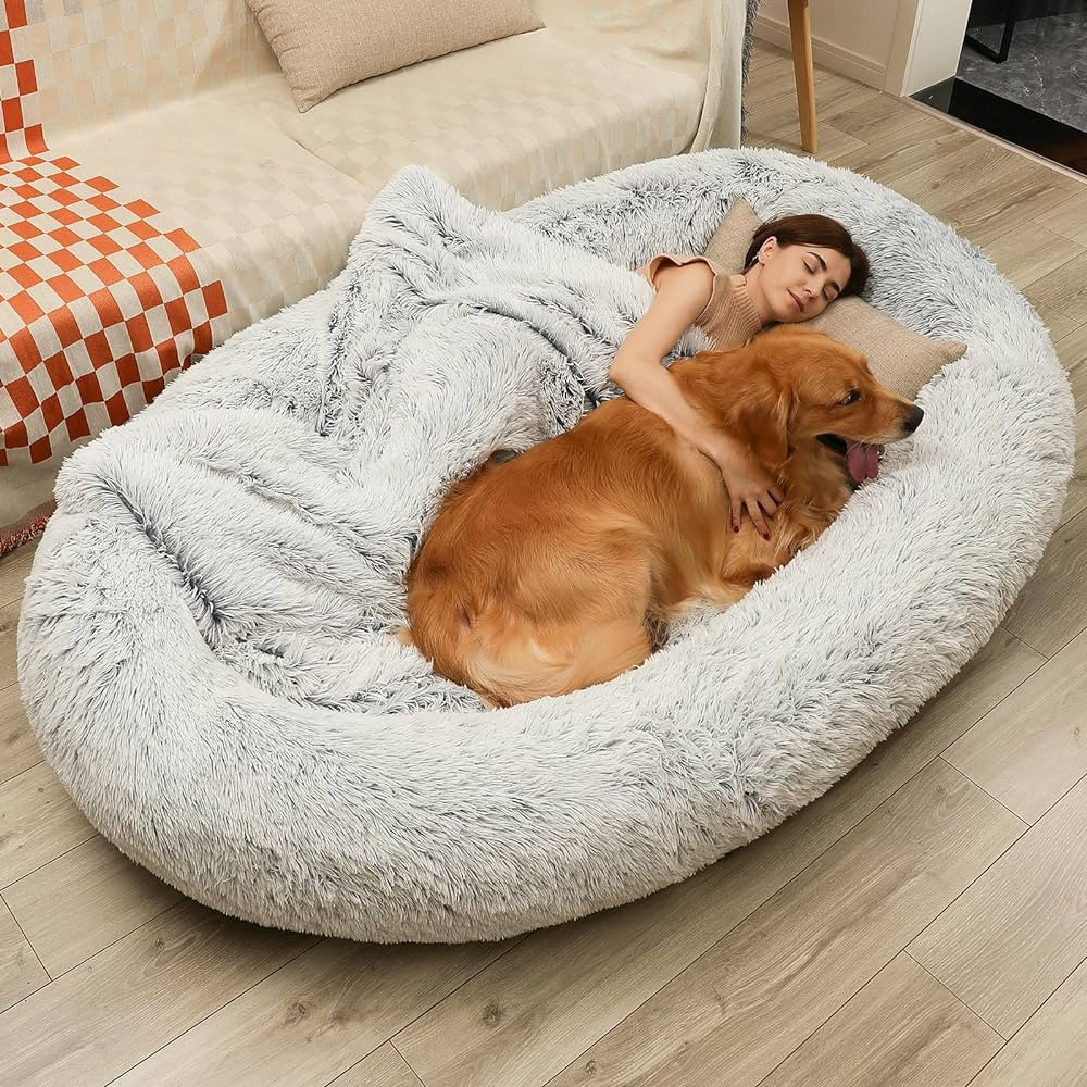 DMTINTA Human Dog Bed 75" * 50" * 14"Dog Beds for Large Dogs Giant Dog Bed Human Size Dog Bed for... | Amazon (US)