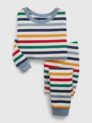 babyGap Organic Cotton Stripe PJ Set | Gap (US)