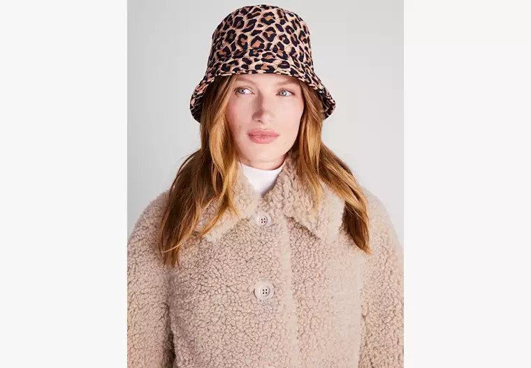 Lovely Leopard Quilted Nylon Bucket Hat | Kate Spade (US)