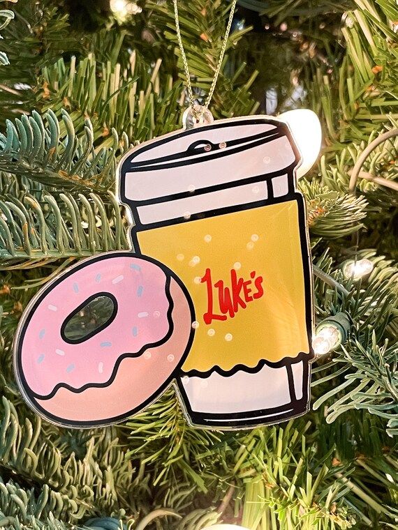 Gilmore Girls Lukes Ornament - Coffee and Donuts - Lukes | Etsy (US)