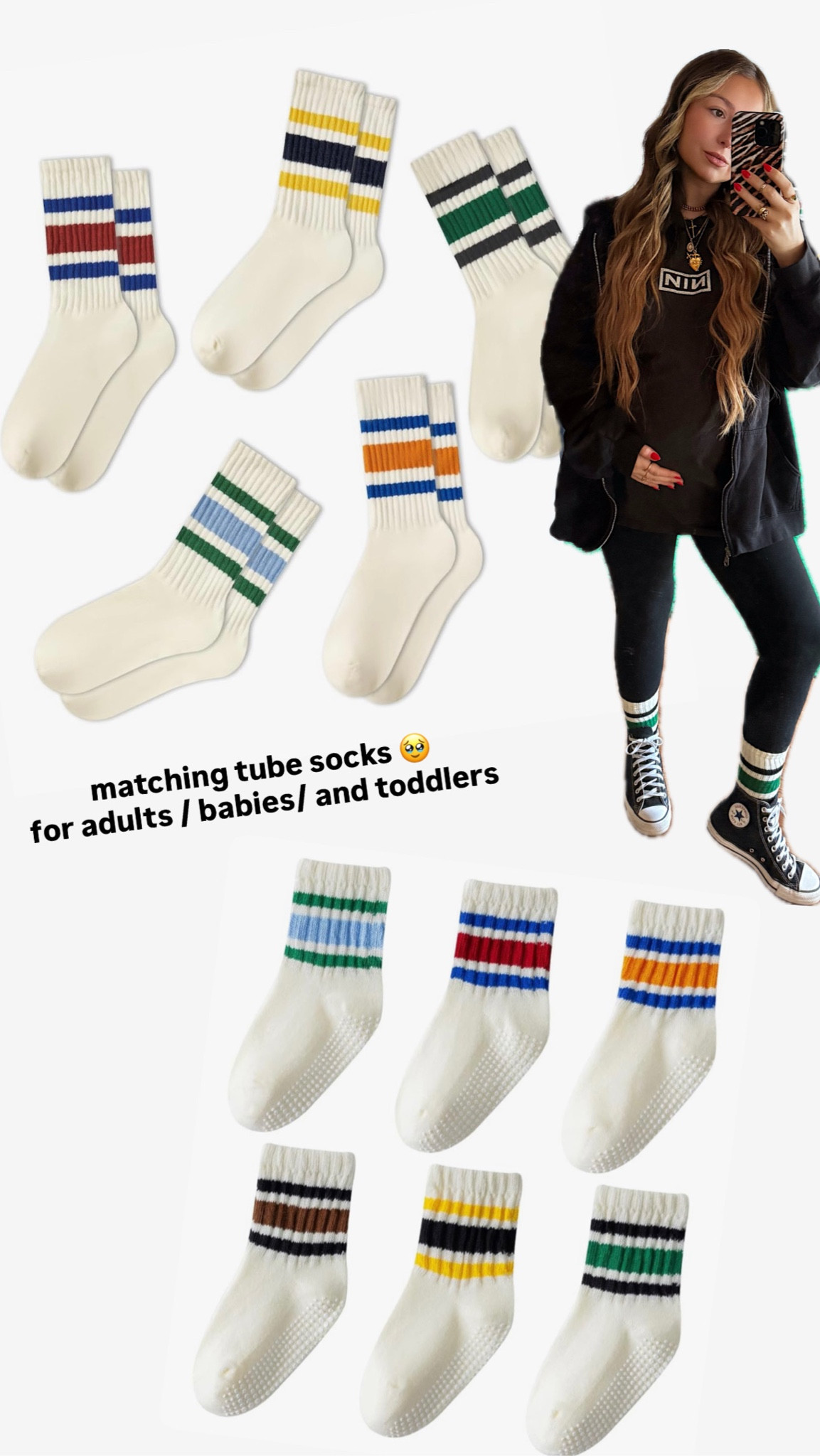 Mommy + mini matching tube socks 🥹😭 


#LTKBaby #LTKBump #LTKKids