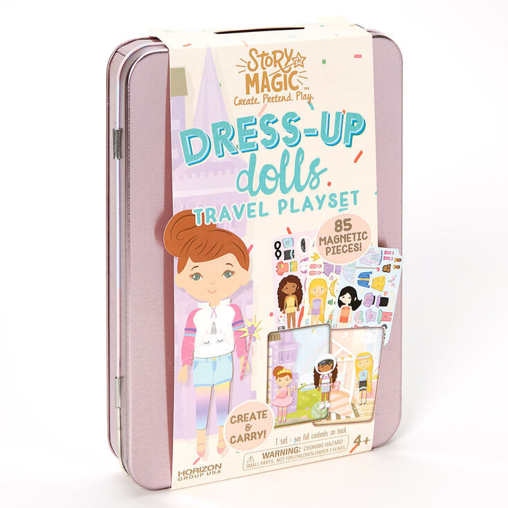 Story Magic™ Dress-Up Dolls Travel Playset | Claire's (US)
