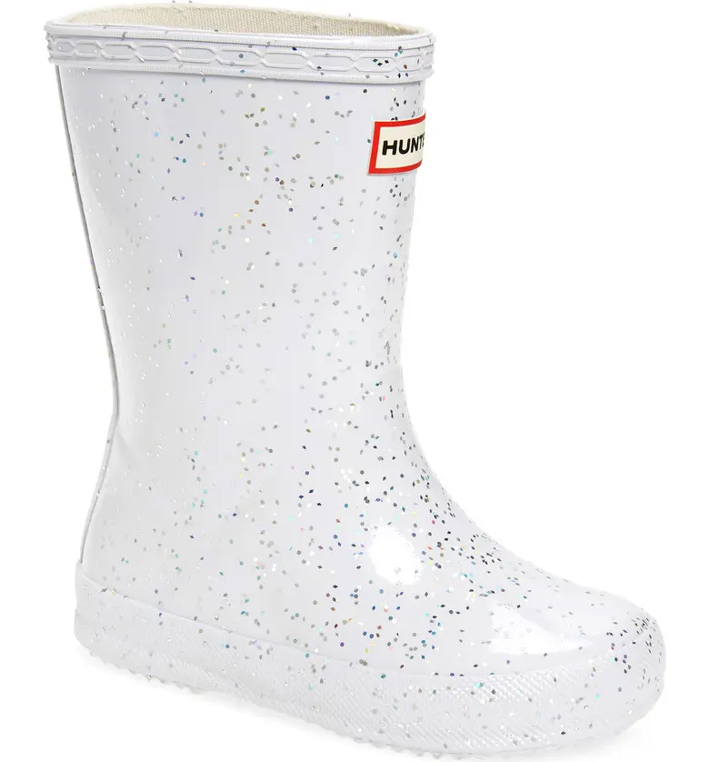 First Classic Giant Glitter Waterproof Rain Boot | Nordstrom