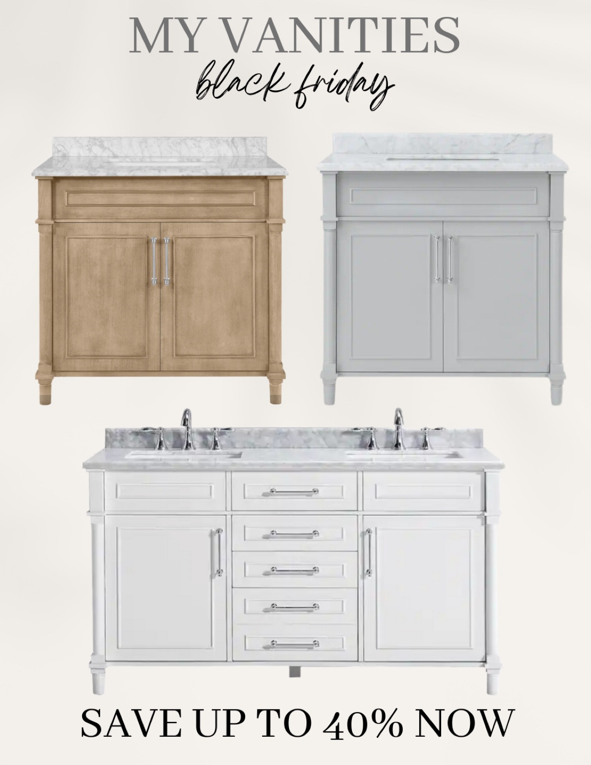 Affordable bathroom vanity! Home Depot, Black Friday sale, bathroom decor 

#LTKCyberweek #LTKHoliday #LTKhome