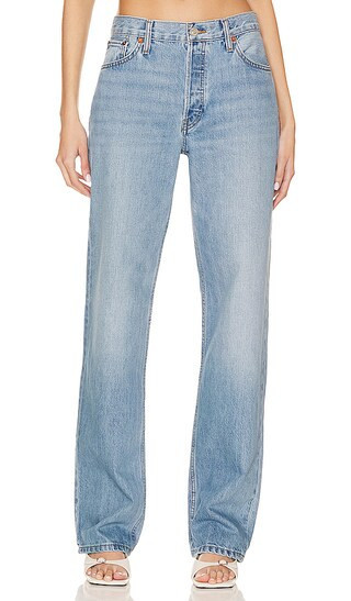RE/DONE Originals The Long Loose Jeans in Denim-Medium. - size 28 | Revolve Clothing (Global)