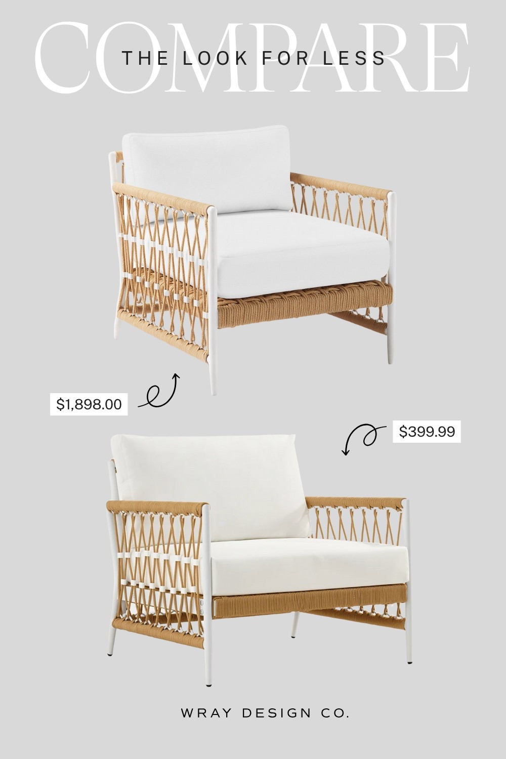Do not skip out on this week’s look for less! Because I found a dupe for Serena & Lily Salt Creek outdoor lounge chair. This performance rope frame with a plush white cushion screams California cool meets Nantucket coastal style, in the best way possible!

#LTKSummerEdit #LTKSeasonal #LTKHome