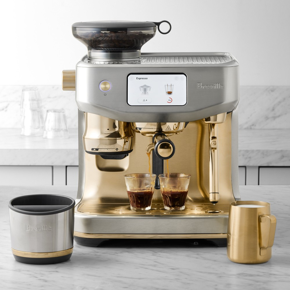 Breville Oracle® Jet Espresso Machine, Sea Salt & Brass | Williams-Sonoma