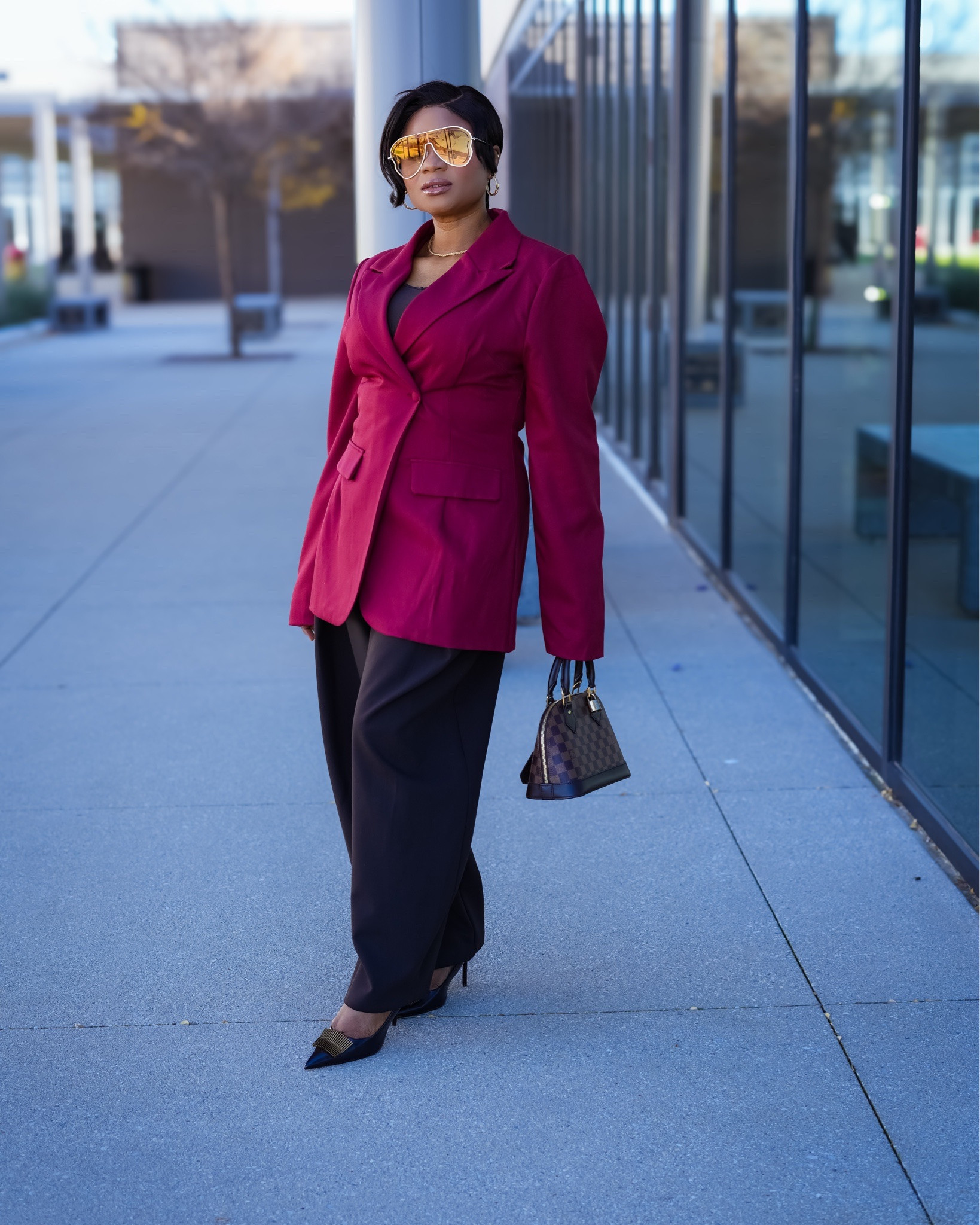 Sunday Outfit. 
I’m wearing Blazer in size 12,  pant in size Large, shoes size 10. 

#LTKMidsize #LTKWorkwear #LTKootd