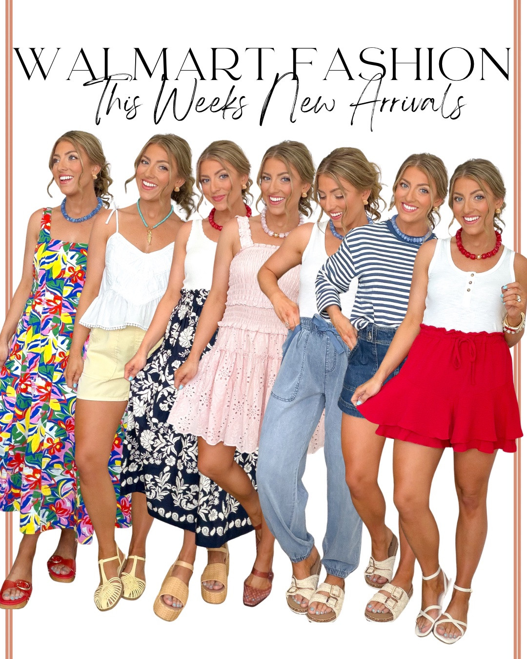 ✨ WALMART NEW ARRIVALS ARE SO GOOD THIS WEEK ✨

I don’t know how Walmart keeps doing it, but this week’s new arrivals are giving boutique vibes without the boutique prices! From colorful statement dresses and embroidered details to easy matching separates, denim, and the cutest summer-ready pieces, there are SO many good finds in this haul.

Whether you’re looking for vacation outfits, casual everyday looks, summer dresses, affordable fashion finds, or pieces that look way more expensive than they are, this collection is packed with winners. And yes…there are several pieces I fully expect to sell out quickly. 👏

My favorites? The colorful printed maxi, the eyelet details, those easy denim styles, and the red shorts that are perfect for summer, vacation, and patriotic holidays. ❤️🤍💙

Everything is true to size, affordable, and easy to mix and match with pieces you already own. Which look are you adding to your cart first? 👇

#WalmartFashion #WalmartFinds #WalmartStyle #WalmartNewArrivals #SummerFashion #AffordableFashion #FashionFinds #VacationOutfits #SummerStyle #CasualChic #EverydayStyle #OOTD #DressFinds #AffordableStyle #FashionOver30 #StyleInspiration #BudgetFriendlyFashion #WomenStyle #SummerOutfits #TrendingFashion #WalmartHaul #FashionDeals #StyleOnABudget #LookForLess #WeekendStyle

#LTKootd #LTKPetite