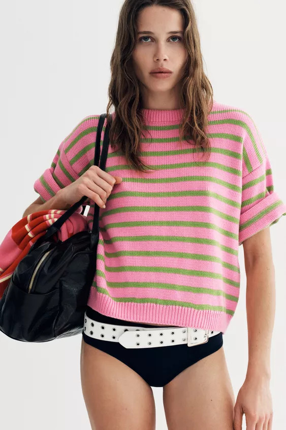 STRIPED KNIT JUMPER | Zara US