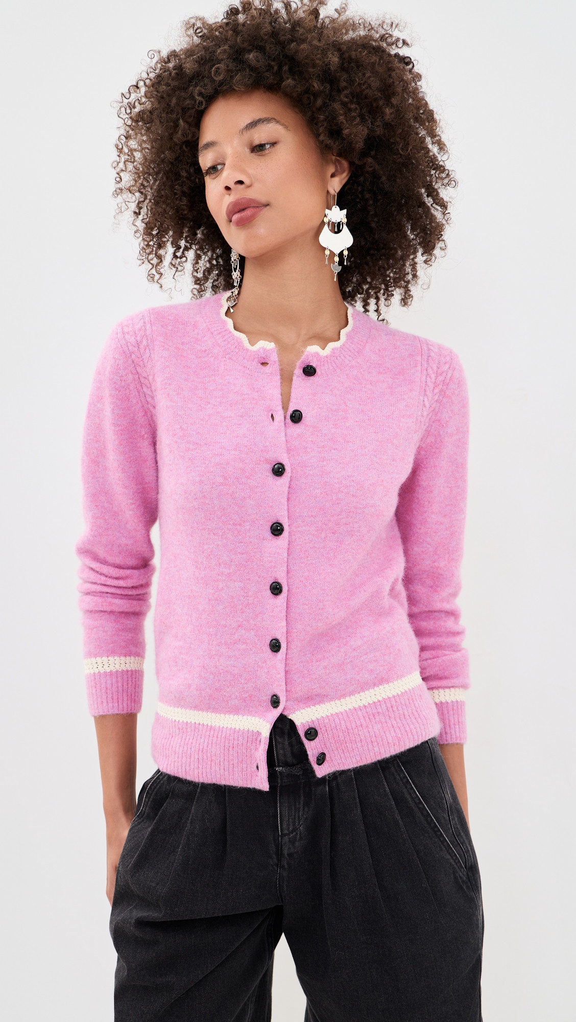 Isabel Marant Étoile Naia Cardigan Ecru 34 | Shopbop
