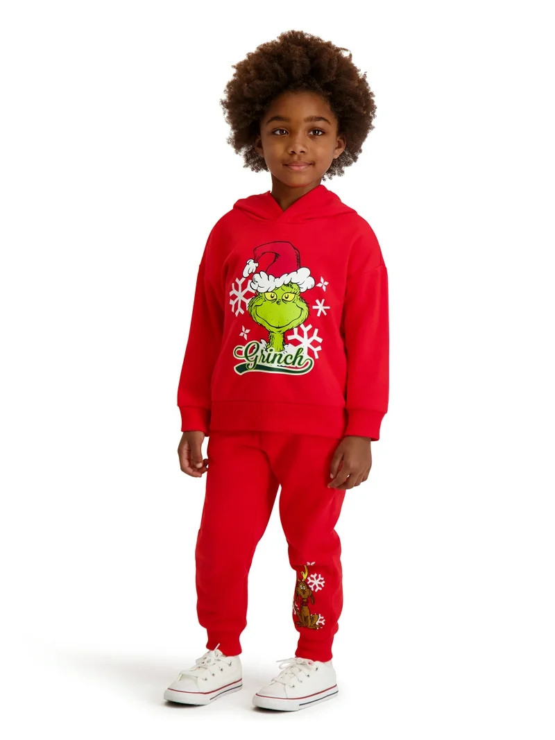 Dr. Seuss The Grinch Toddler Sweatshirt and Jogger Set, Sizes 2T-5T | Walmart (US)