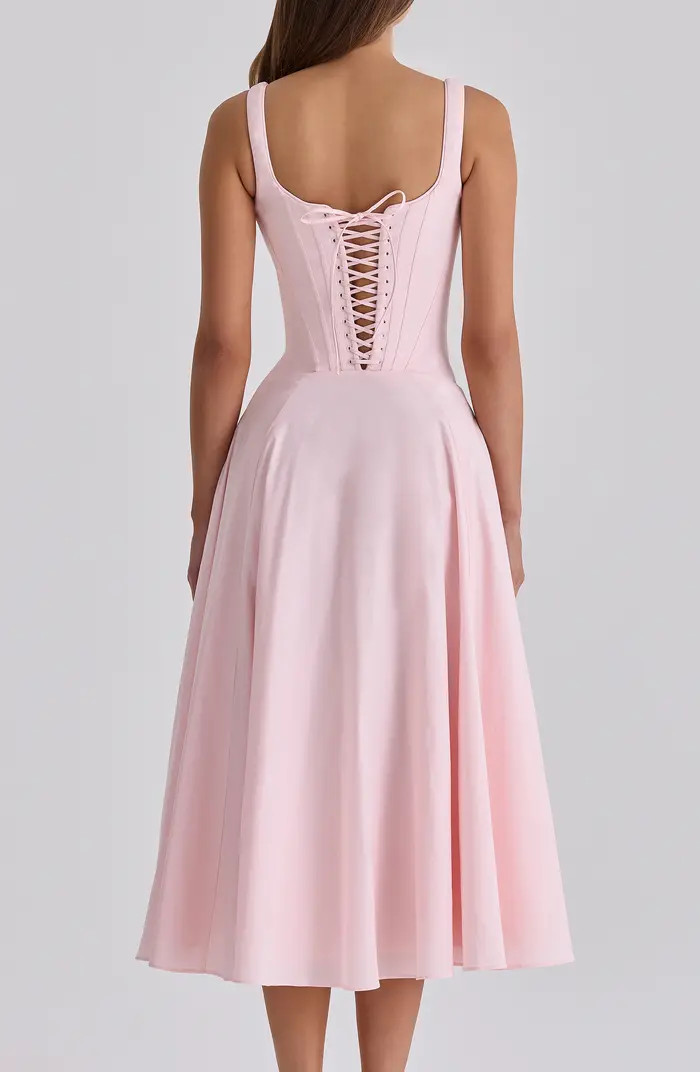 Jaime Lace Back Sleeveless Midi Dress | Nordstrom