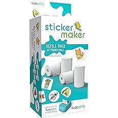 Hello Blink Sticker Maker Refill Pack – 10 Rolls: 5 Round, 5 Square – Makes 400 Custom Sticke... | Amazon (US)