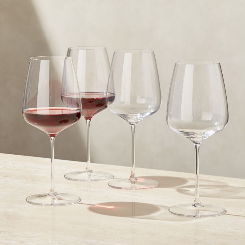 Willsberger 23-Oz. Bordeaux Wine Glasses, Set of 4 + Reviews | Crate & Barrel | Crate & Barrel