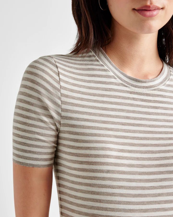 Striped Bamboo Short Sleeve Tee | Splendid