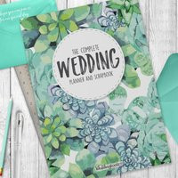 Wedding Planner Book - Complete Organiser Green Succulent Pattern | Etsy (US)