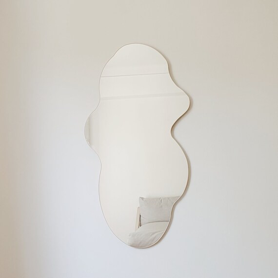 Wavy Wall Mirror Asymmetric Mirror Full Lenght Mirror | Etsy | Etsy (US)