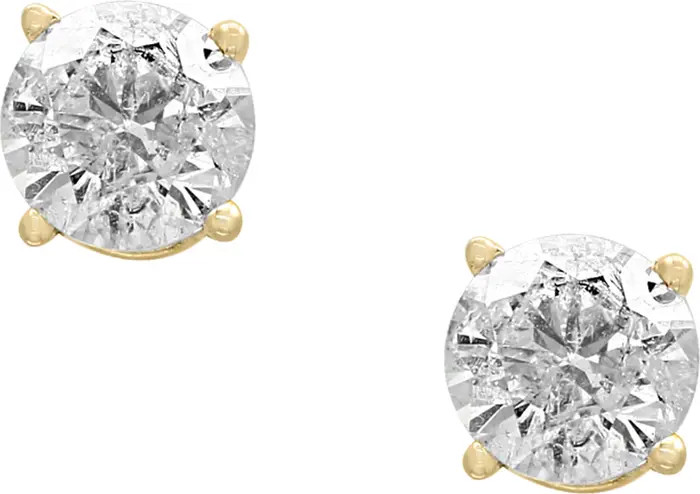 14K White Gold Round Diamond Stud Earrings - 0.33 ctw. | Nordstrom Rack