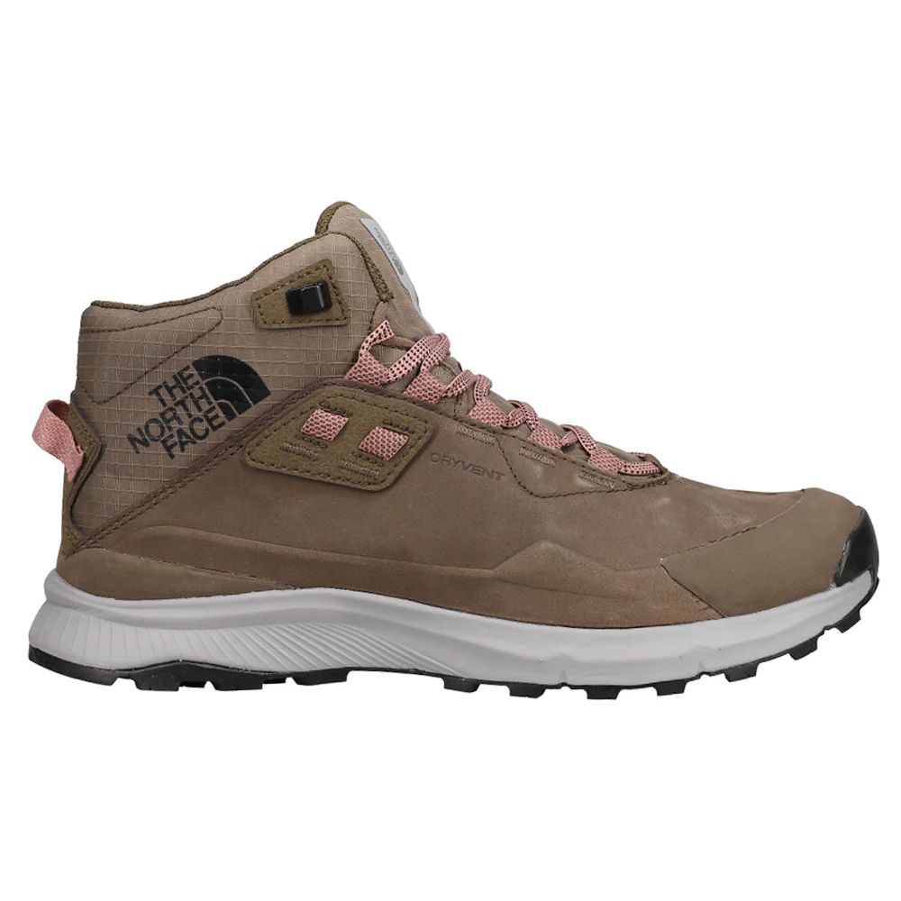 Shop Brown Womens The North Face Craigstone Leather Mid WP Hiking Boots | Shoebacca