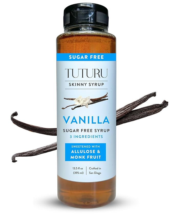 Sugar Free Vanilla Simple Syrup for Coffee, Cocktails, Matcha - Sweetened with Allulose and Monk ... | Amazon (US)